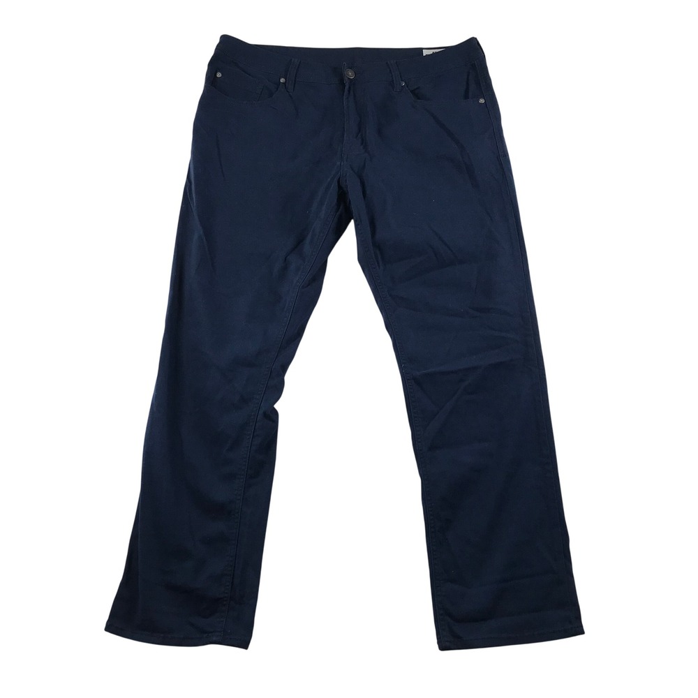 Buffalo David Bitton Archer Slim Stretch Pants Mens 38x30 Navy Blue 1521649